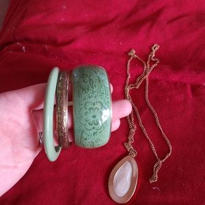 Bracelets and necklace